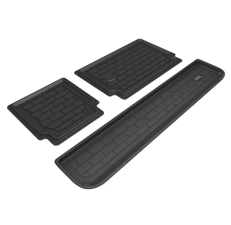 M1TY3031309 – 3D MATS/U-AC Cargo Area Liner, Black Direct Fit Raised Edge Thermoplastic Rubber Of Carbon Fiber Textur...